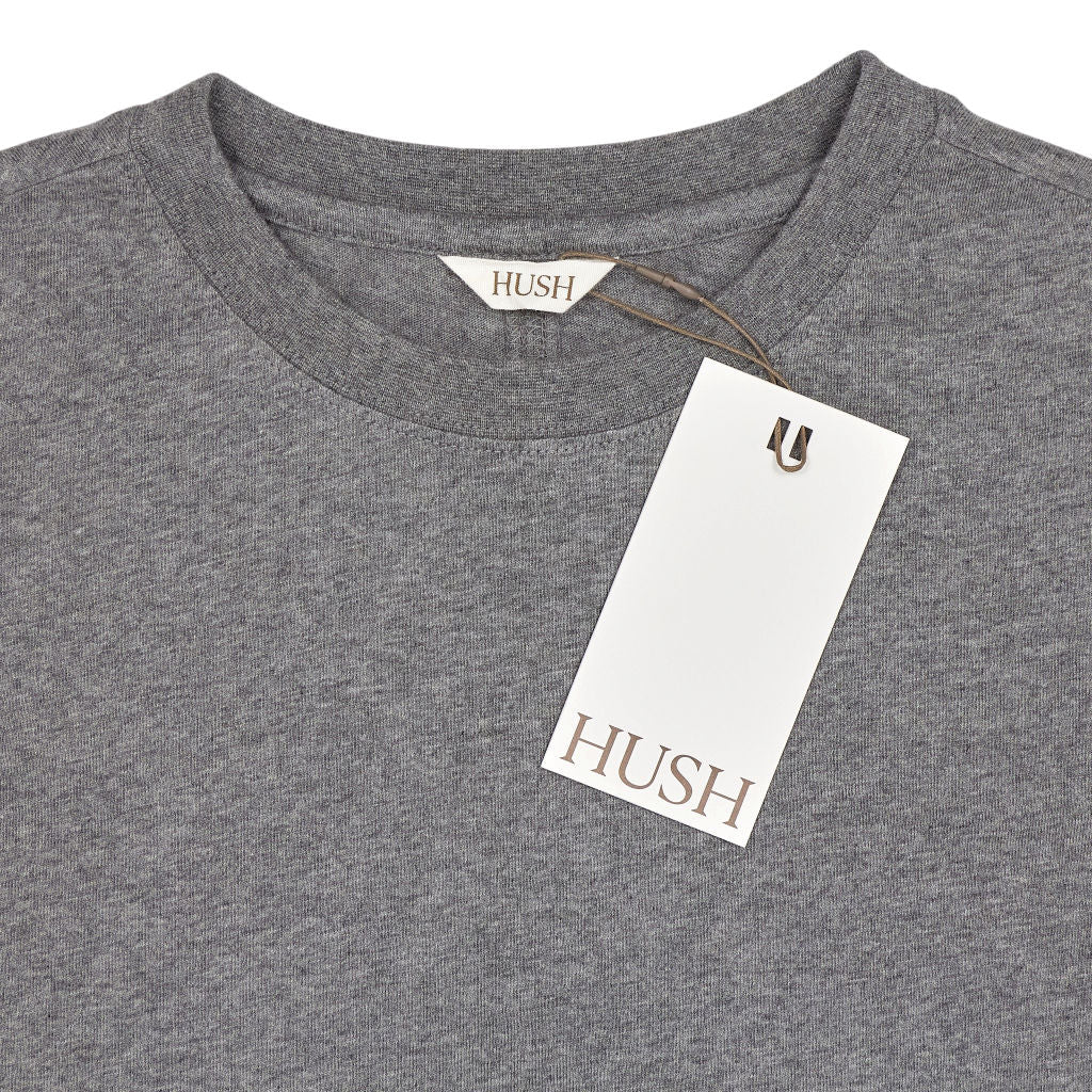 Hush Dark Grey Marl Slim Long Sleeve T-Shirt