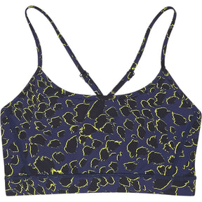 Hush Blue Yellow Alfa Printed Sports Bra