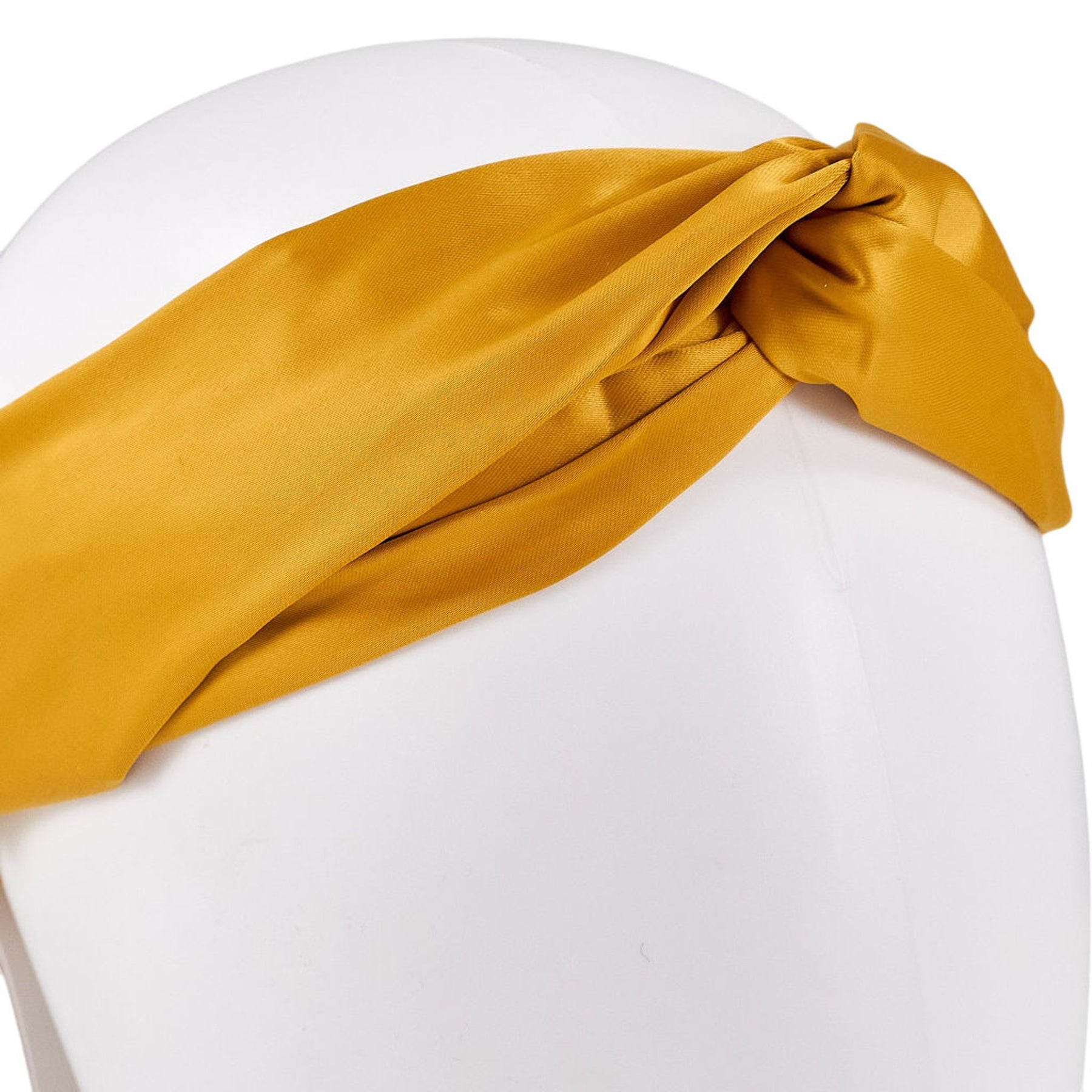 Honest Citrine Satin Twist Headband