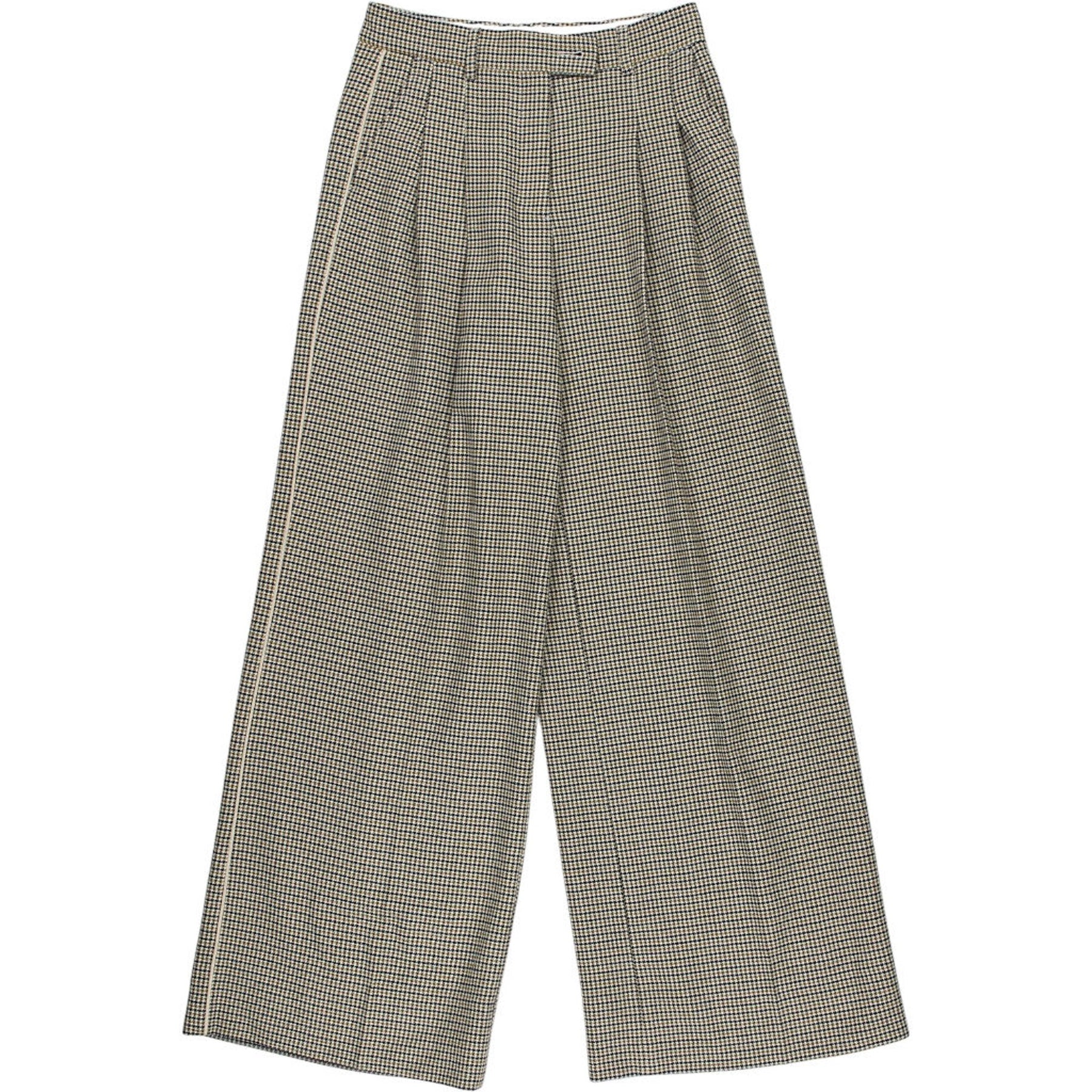 ME+EM Check Wide Leg Trousers