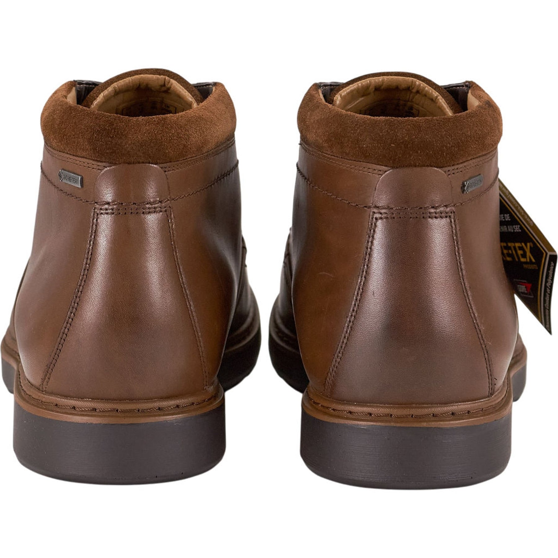 Clarks Brown Leather Un Geo Mid GTX Boots