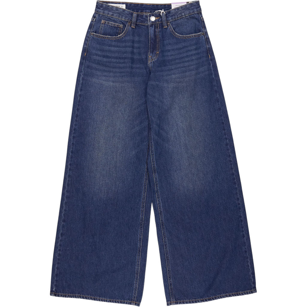 Pull & Bear Blue Wide Leg Jeans