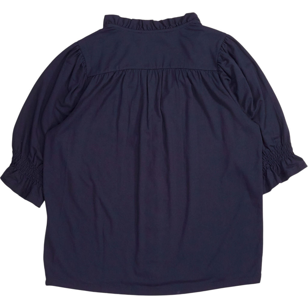 Baukjen Navy Noa Short Sleeve Blouse