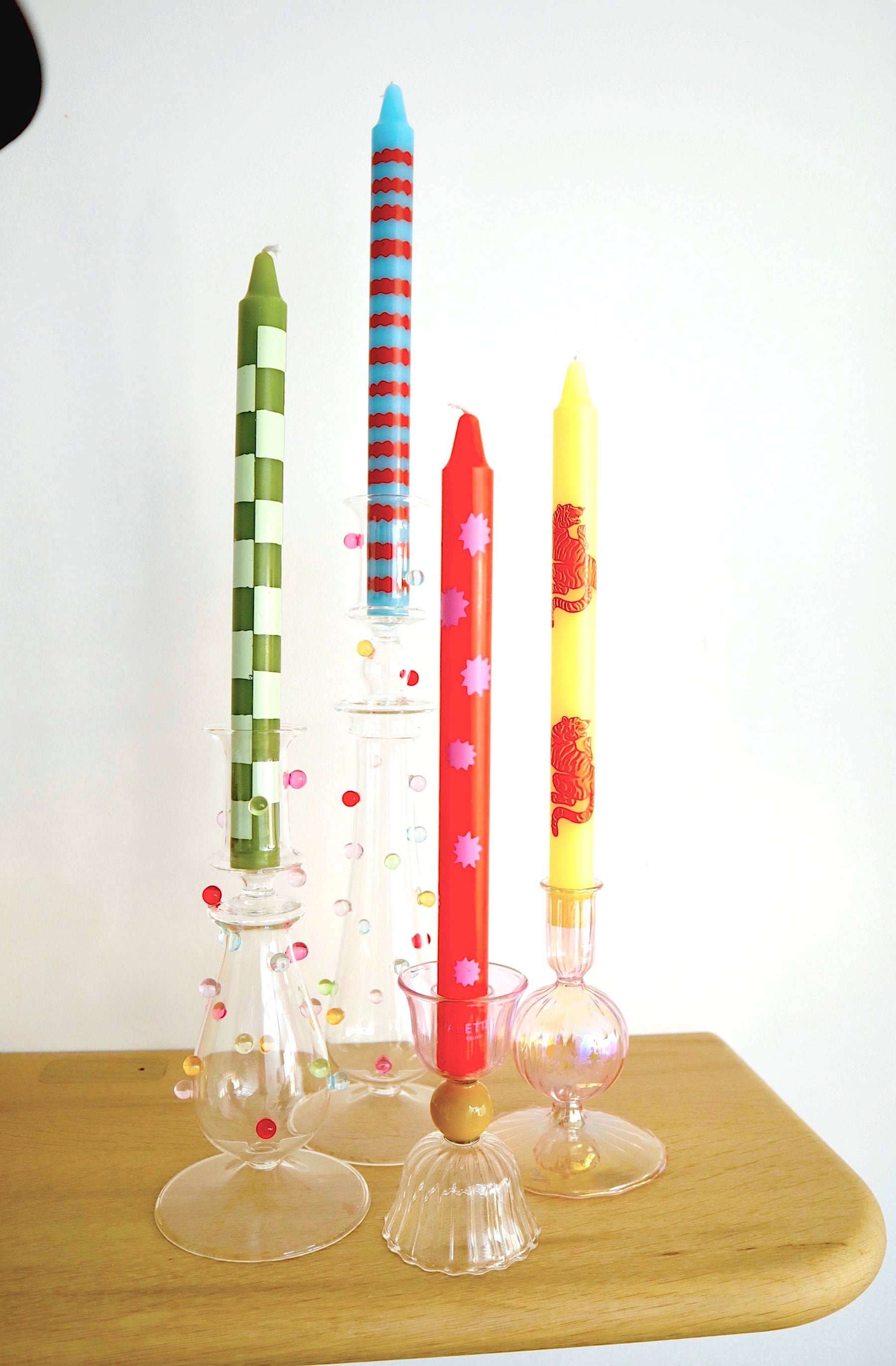 Design Dinner candles - Set of 4 - Colour Me Cool