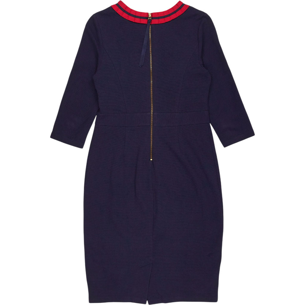Boden Navy Red Trim Dress
