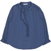 NRBY Blue Ruffle Blouse