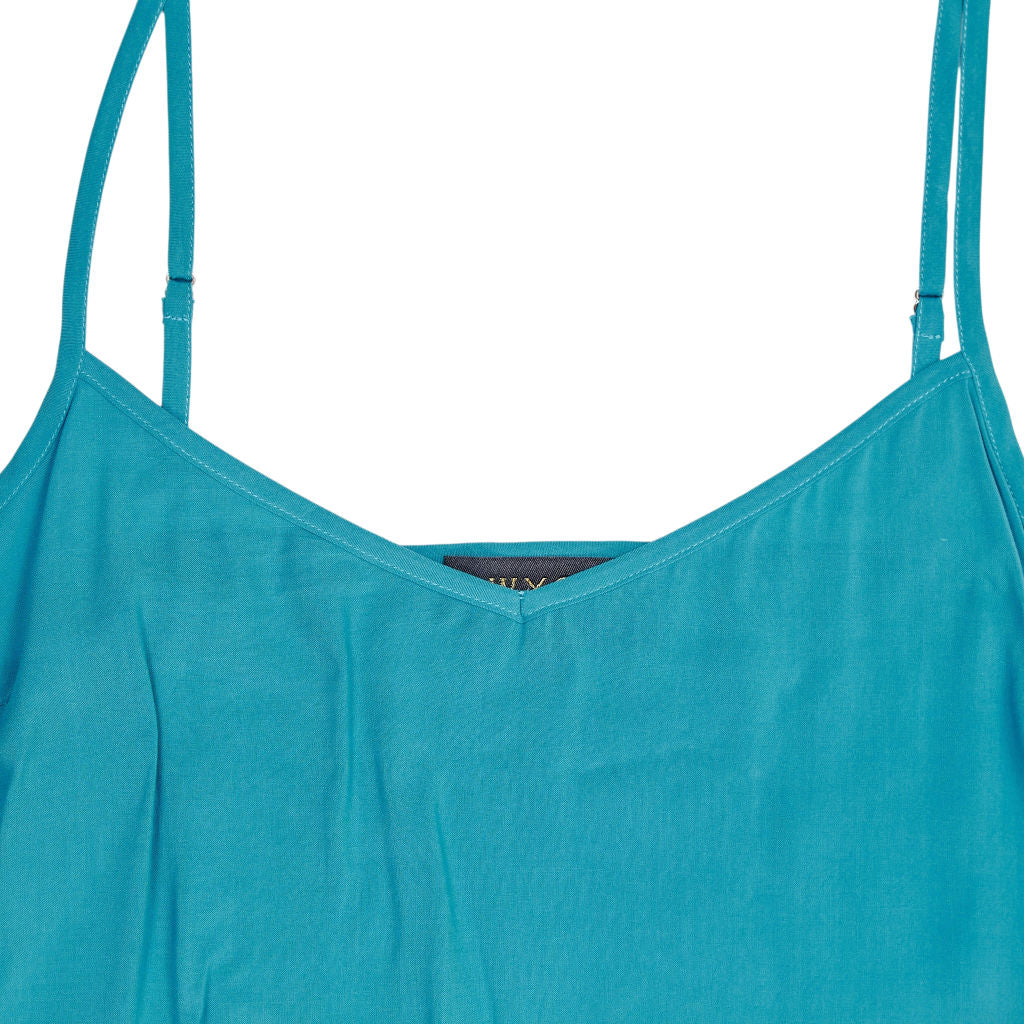 WYSE Blue Viscose Strappy Top