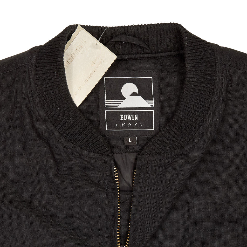 Edwin Black Stam Bomber Jacket