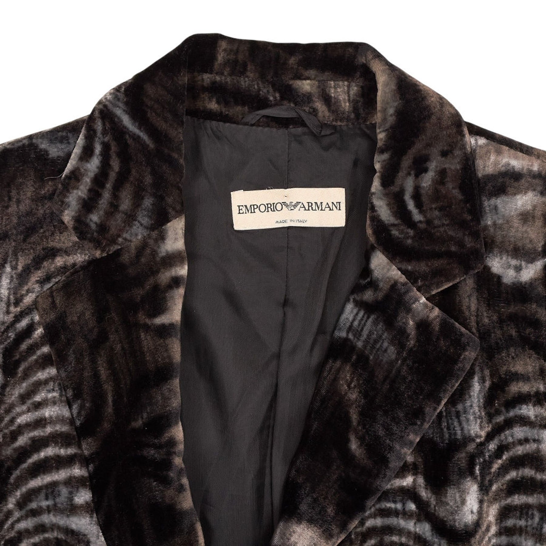 Emporio Armani Brown Patterned Blazer