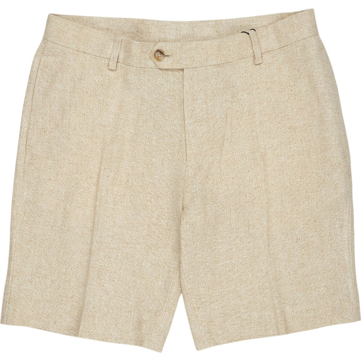 Moss Beige Textured Shorts
