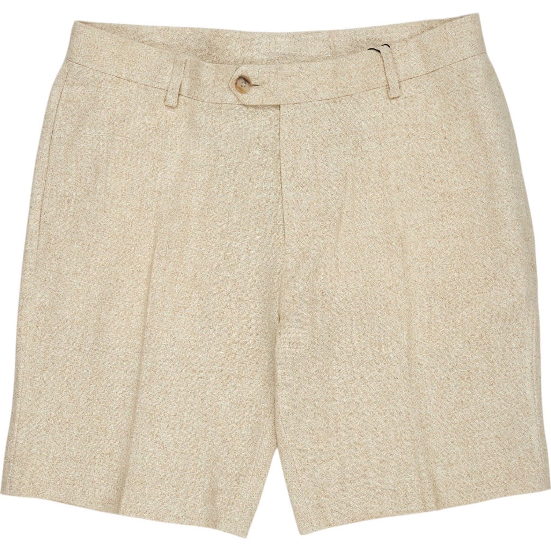Moss Beige Textured Shorts