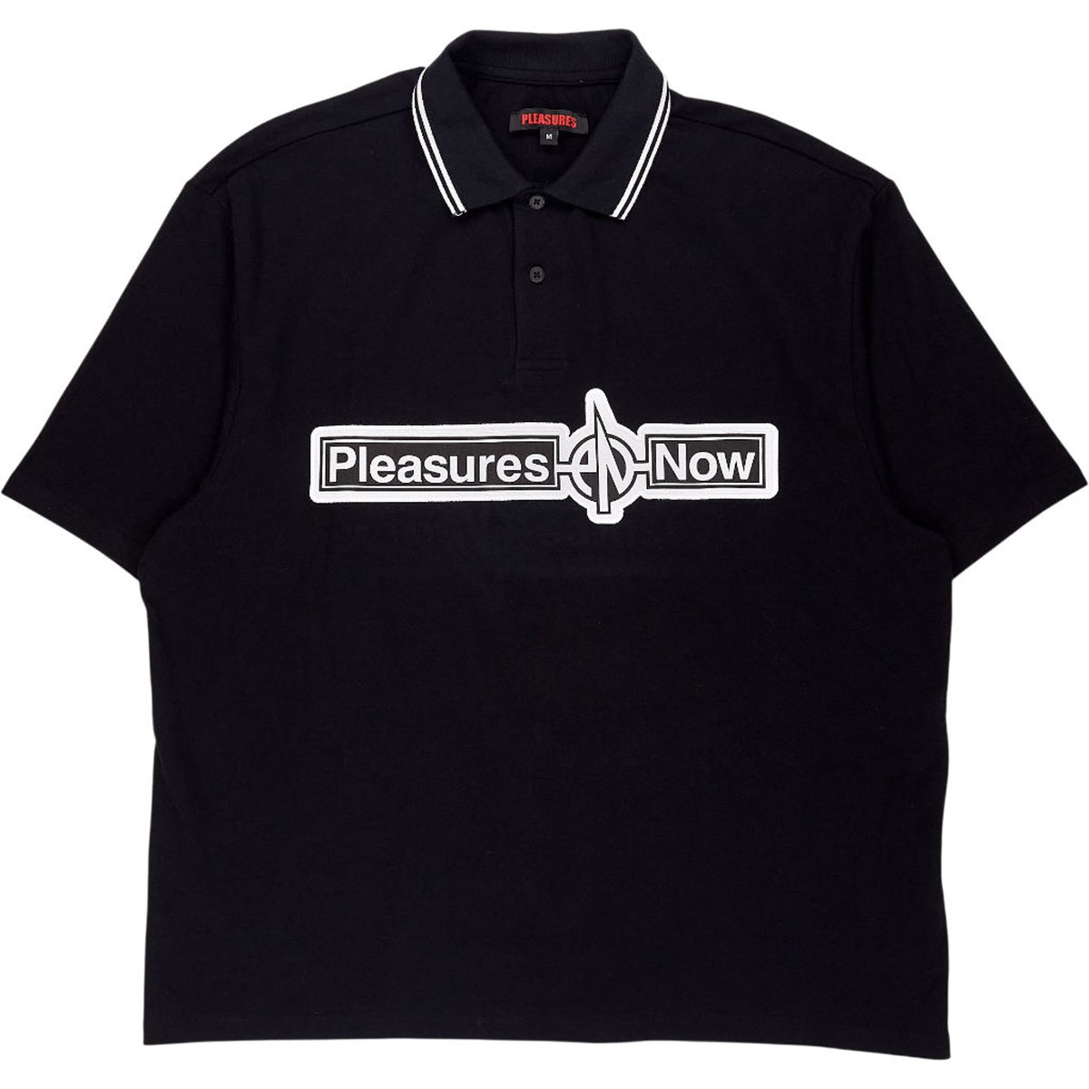 Pleasures Black Polo Shirt