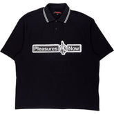 Pleasures Black Polo Shirt
