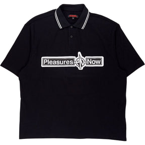 Pleasures Black Polo Shirt