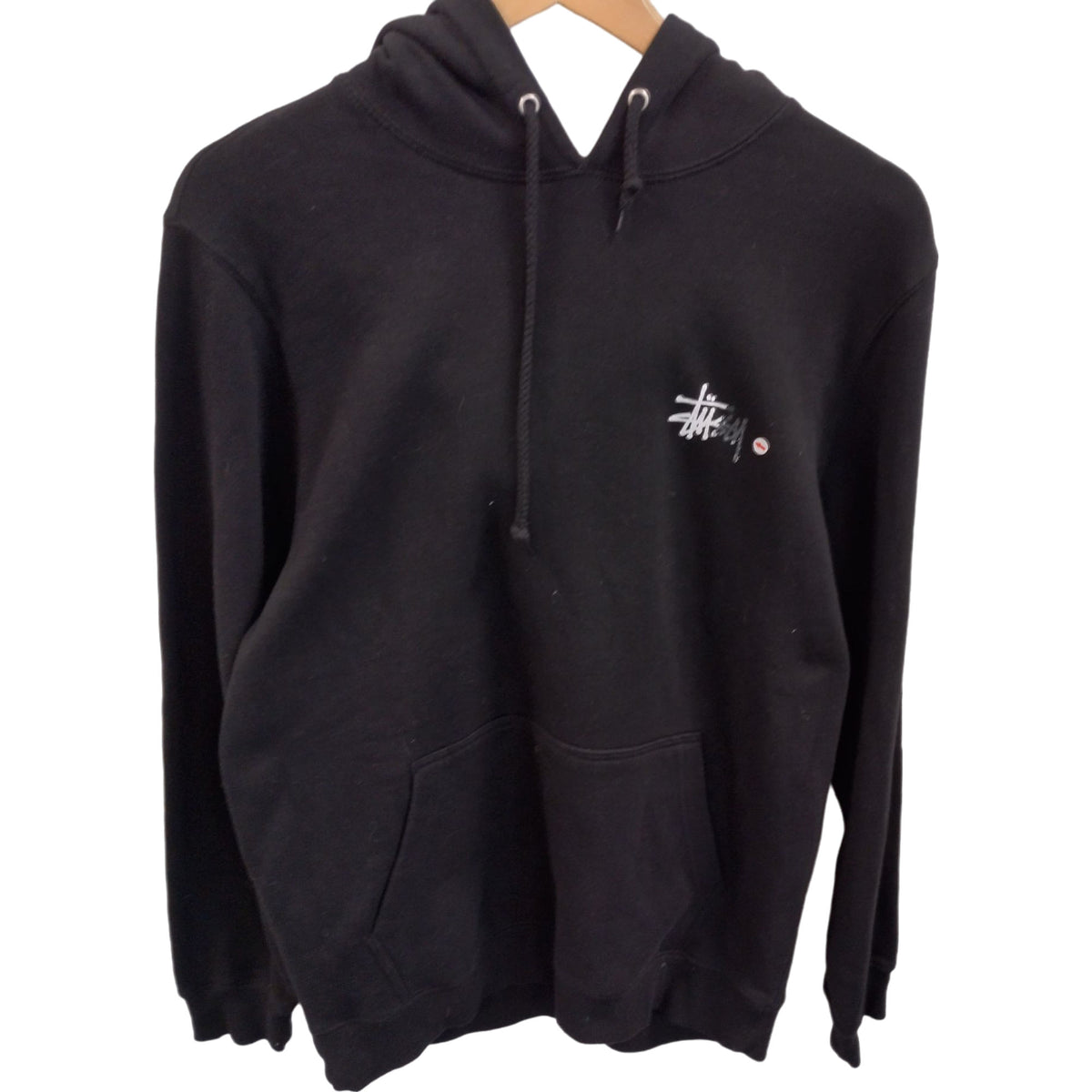 Stussy Black Hoodie Cotton Blend