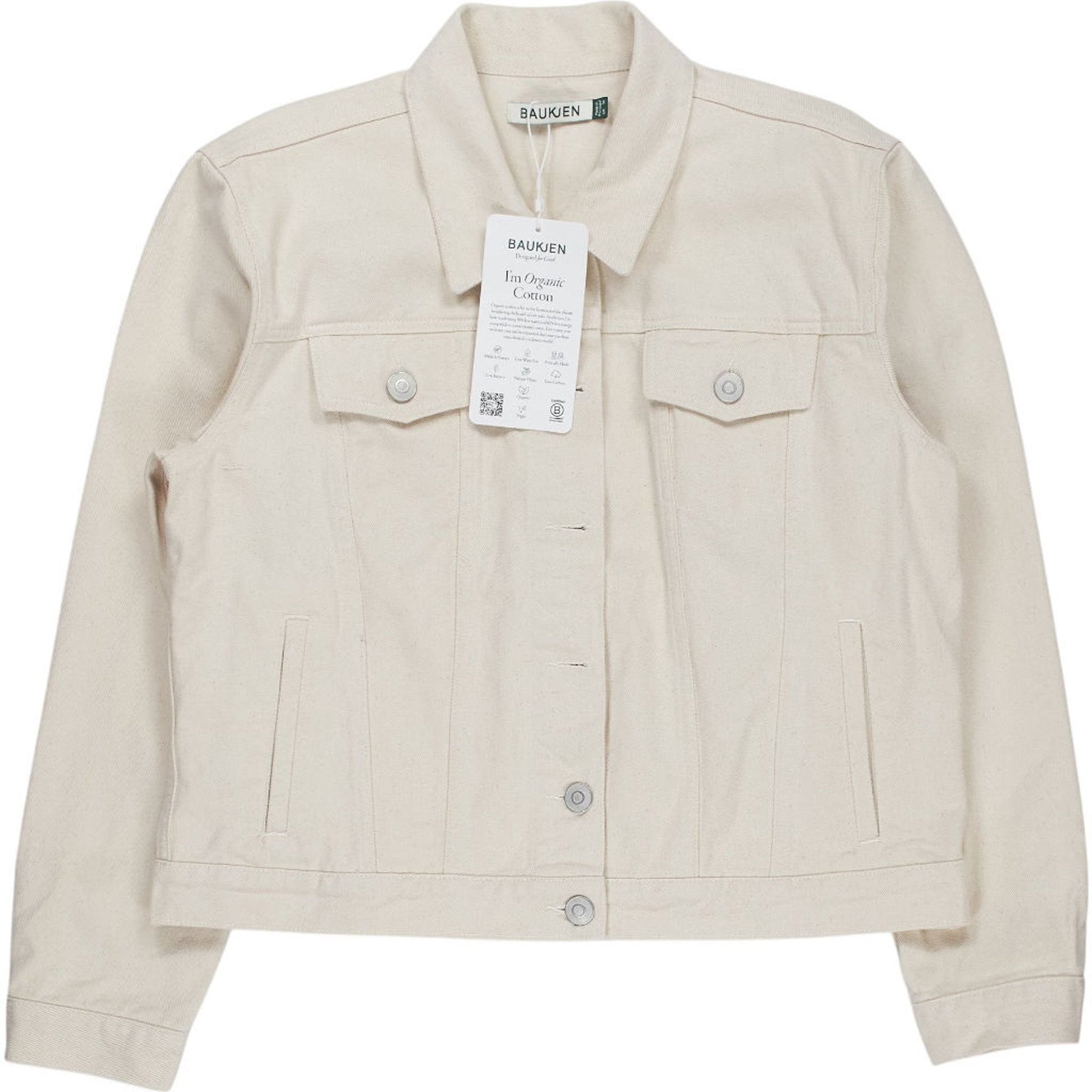 Baukjen Cream Organic Denim Jacket