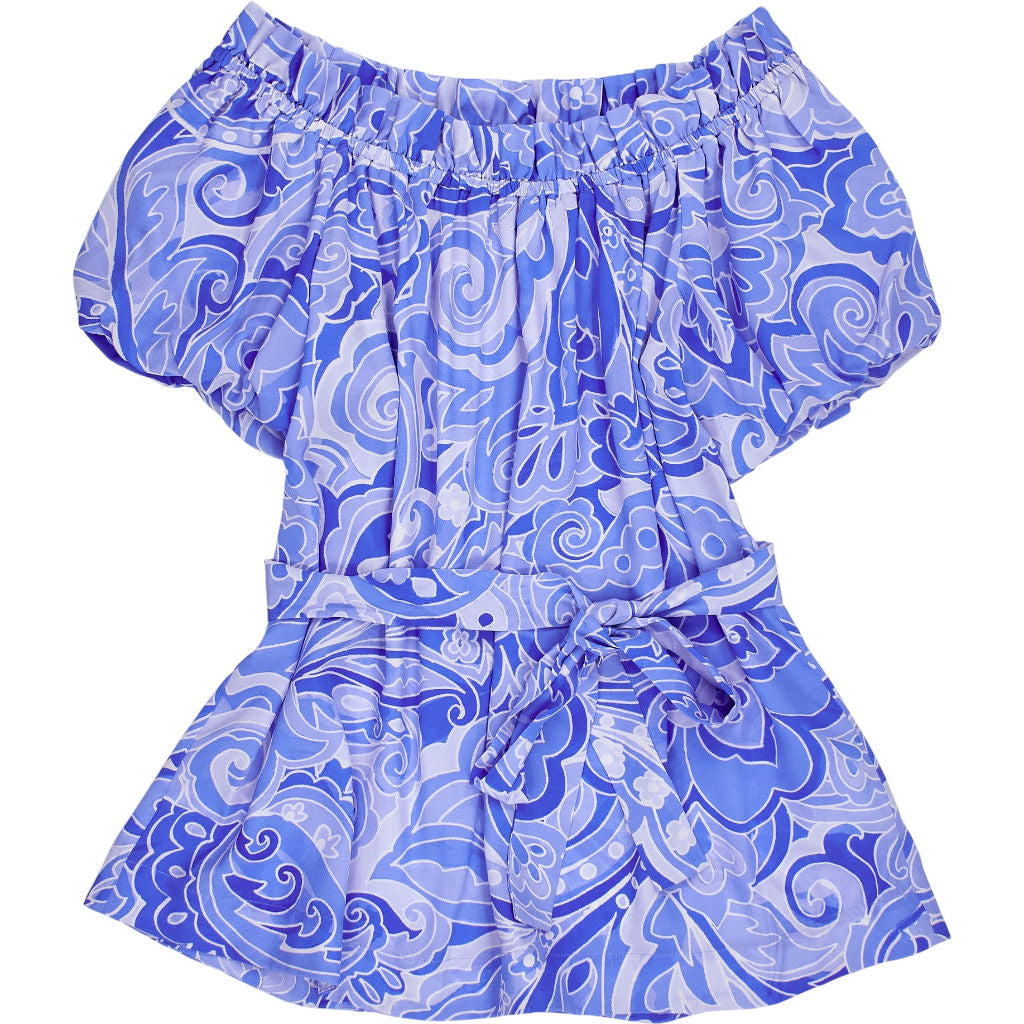 NRBY Blue Off Shoulder Antonia Top