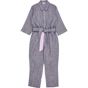 NRBY Blue Linen Jumpsuit