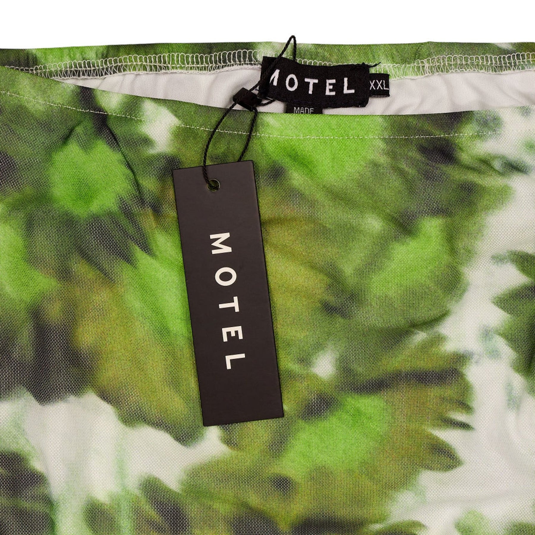 Motel Green Blurred Daisy Skirt