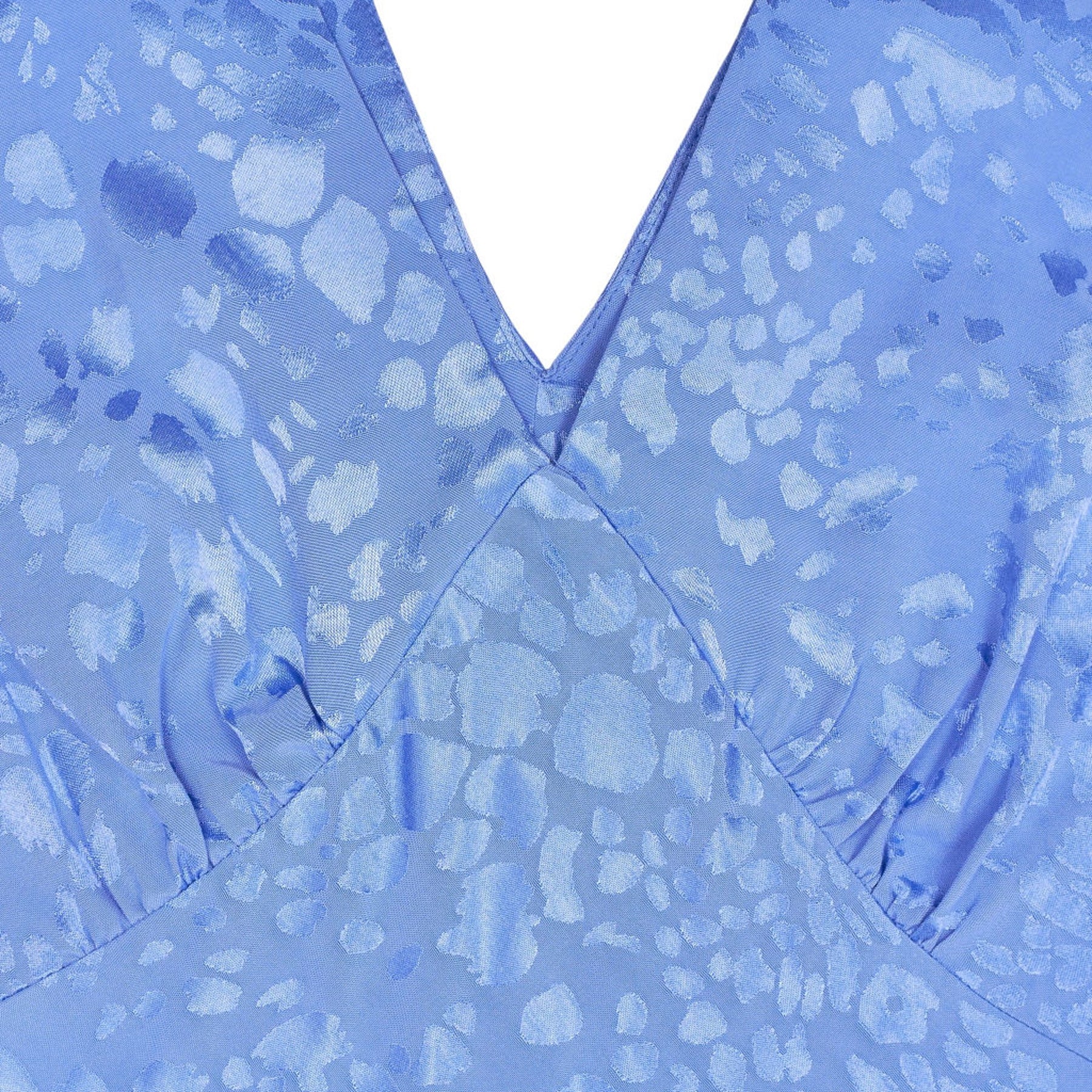 OMNES Light Blue Iris Midi Dress