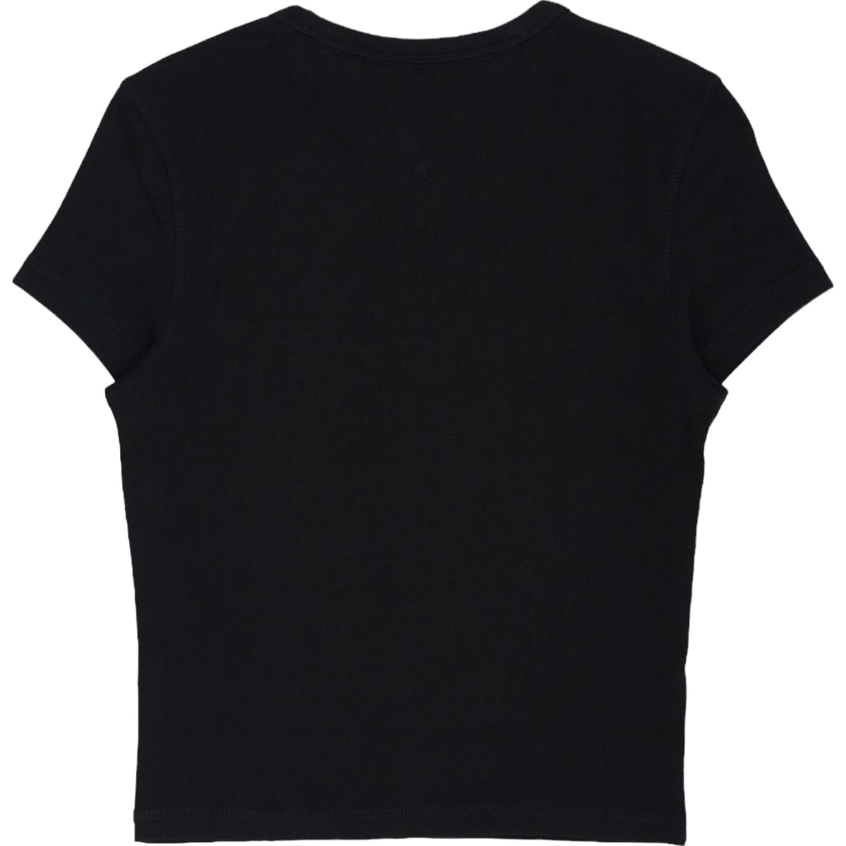 Tommy Black Rib Fitted T-Shirt