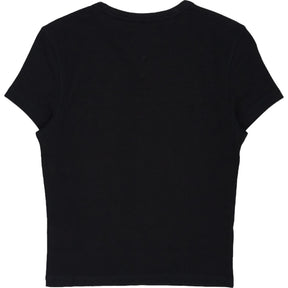 Tommy Black Rib Fitted T-Shirt