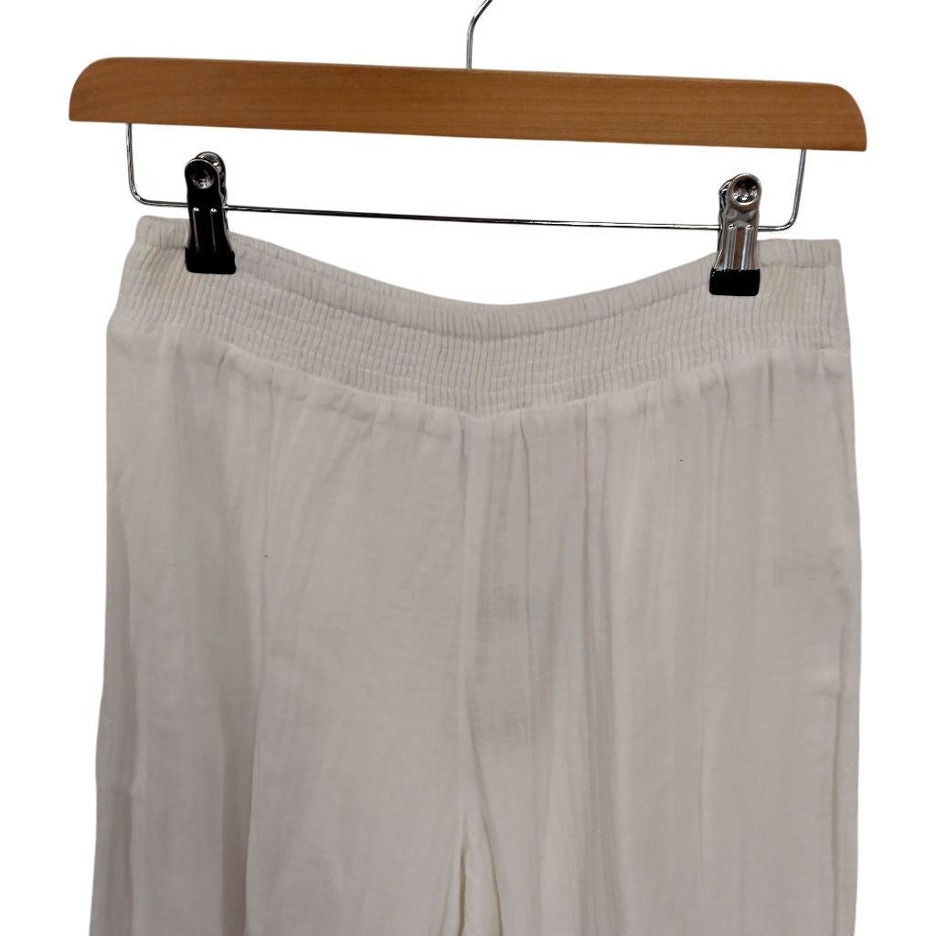 Hush White Mira Beach Trousers