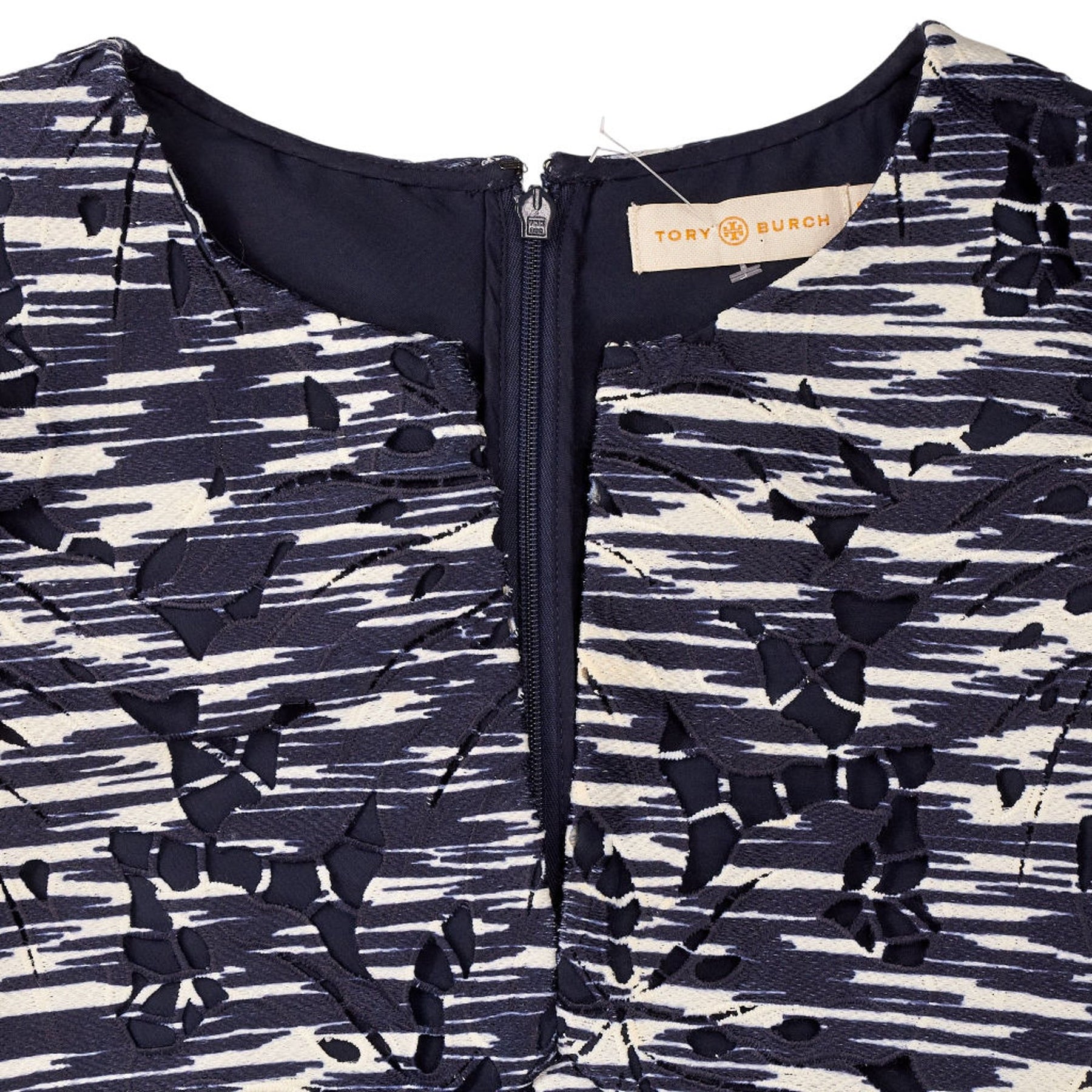 Tory Burch Navy Patterned Dress