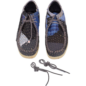 By Walid Patchwork Trainers Blue