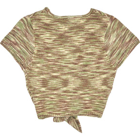 Motel Khaki Sianda Top Mix Space Dye