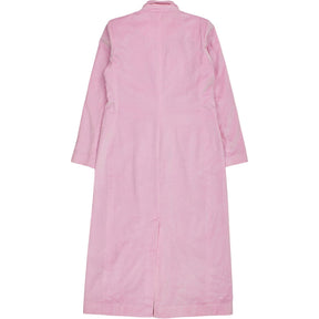 NRBY Pink Velvet Cotton Long Coat