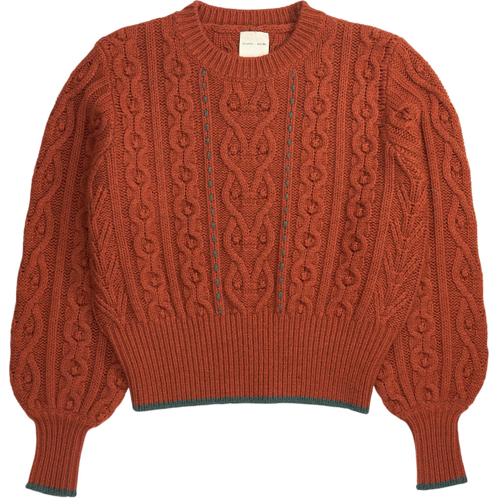 Seventy + Mochi Brown Merino Wool Jumper