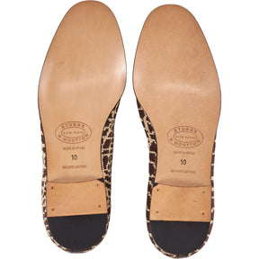 Stubbs & Wootton Brown Patterned Loafers