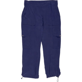 NRBY Blue Silk Cargo Trousers