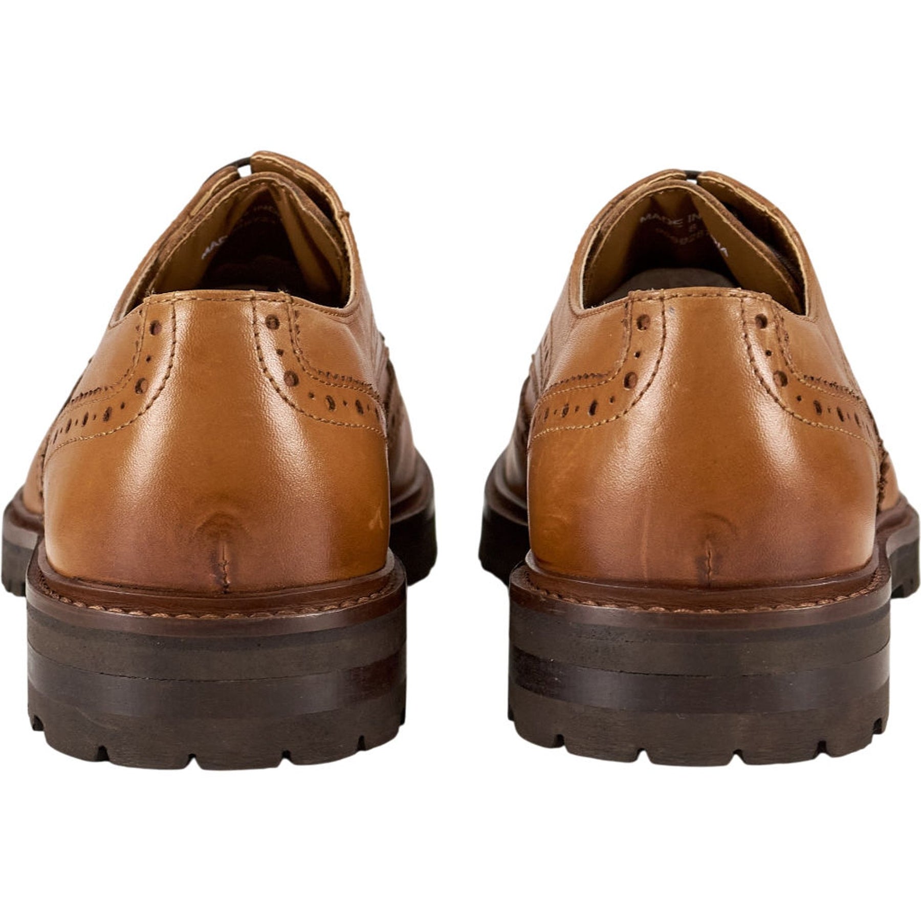 Moss Tan Leather Brogue Shoes