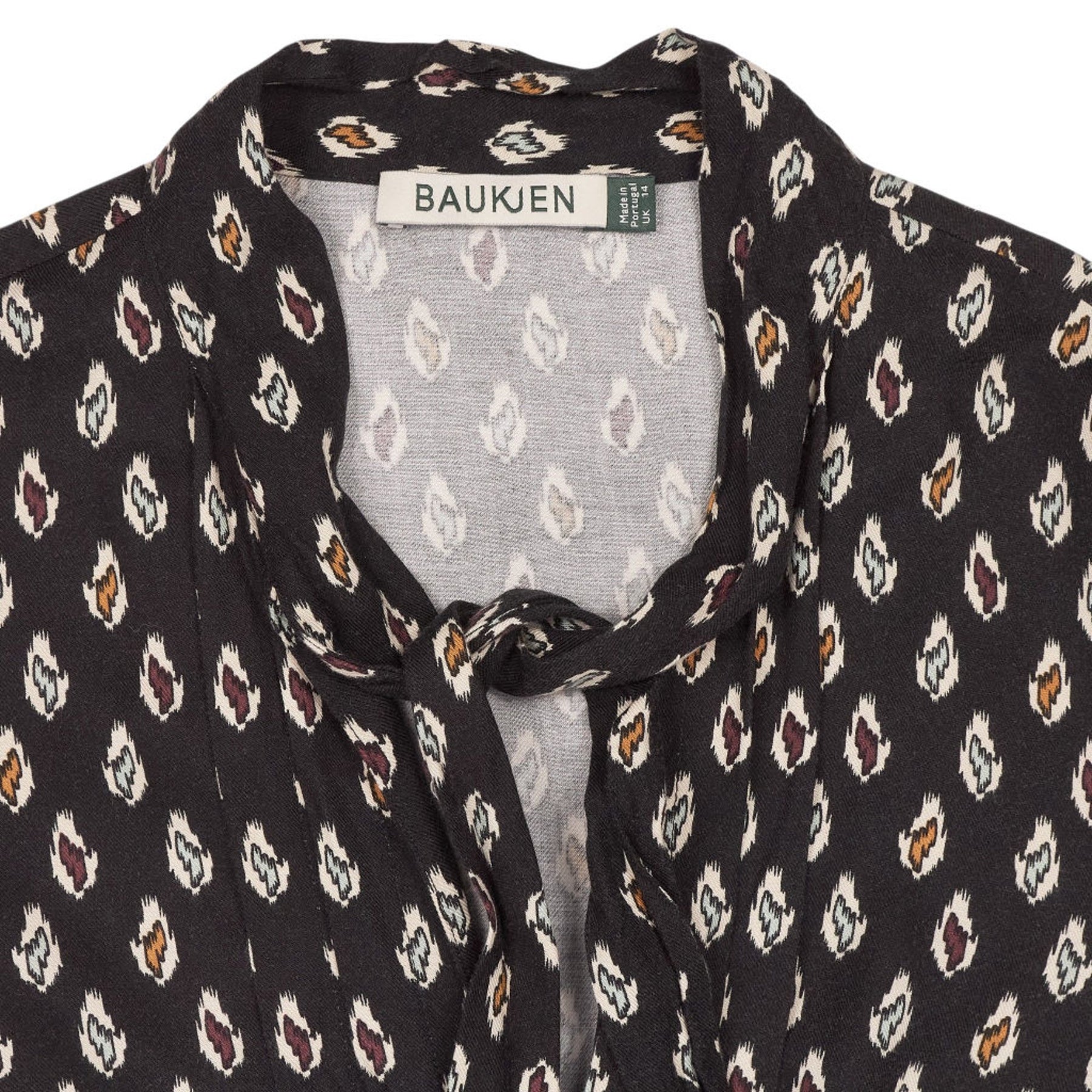 Baukjen Black Patterned Tunic Dress