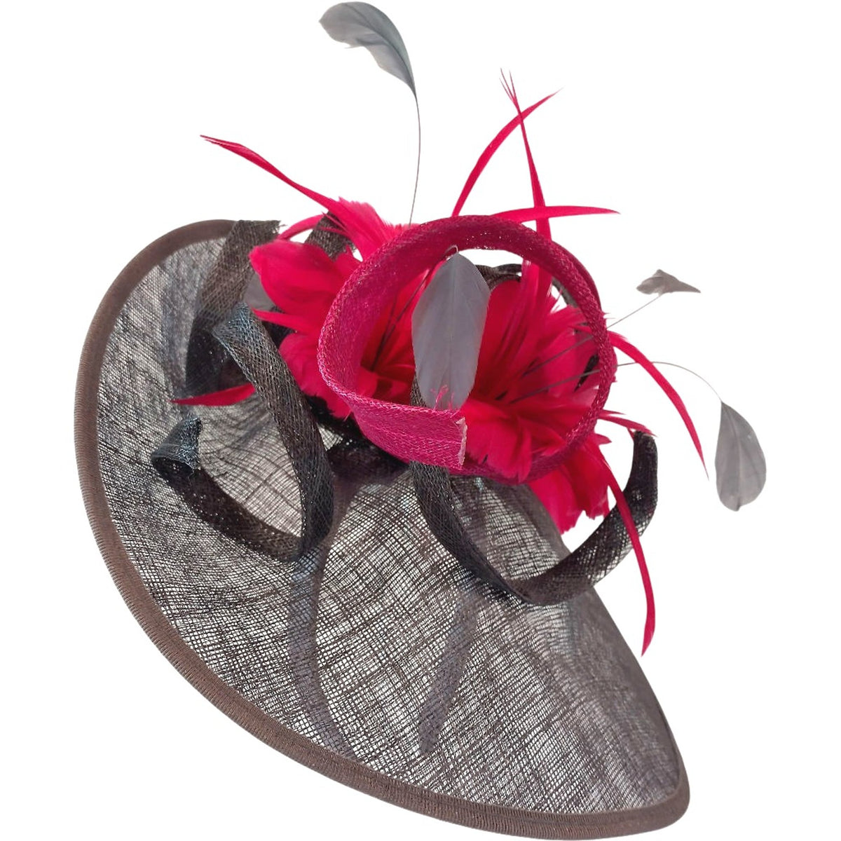 Magpie Accessories Pink Fascinator Hat with Feathers