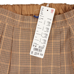 UNIQLO Kids Beige Check Skirt