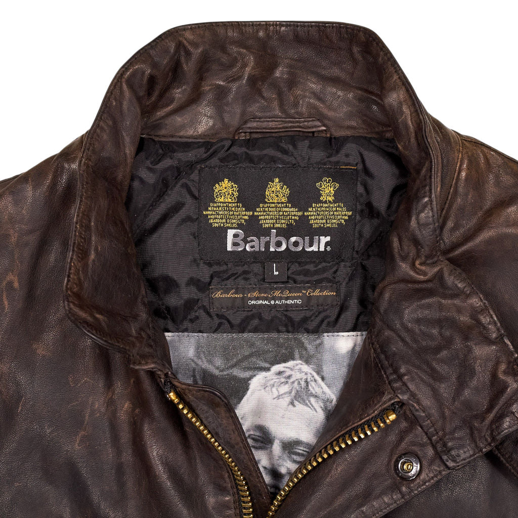 Barbour Brown Leather Jacket
