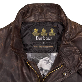 Barbour Brown Leather Jacket