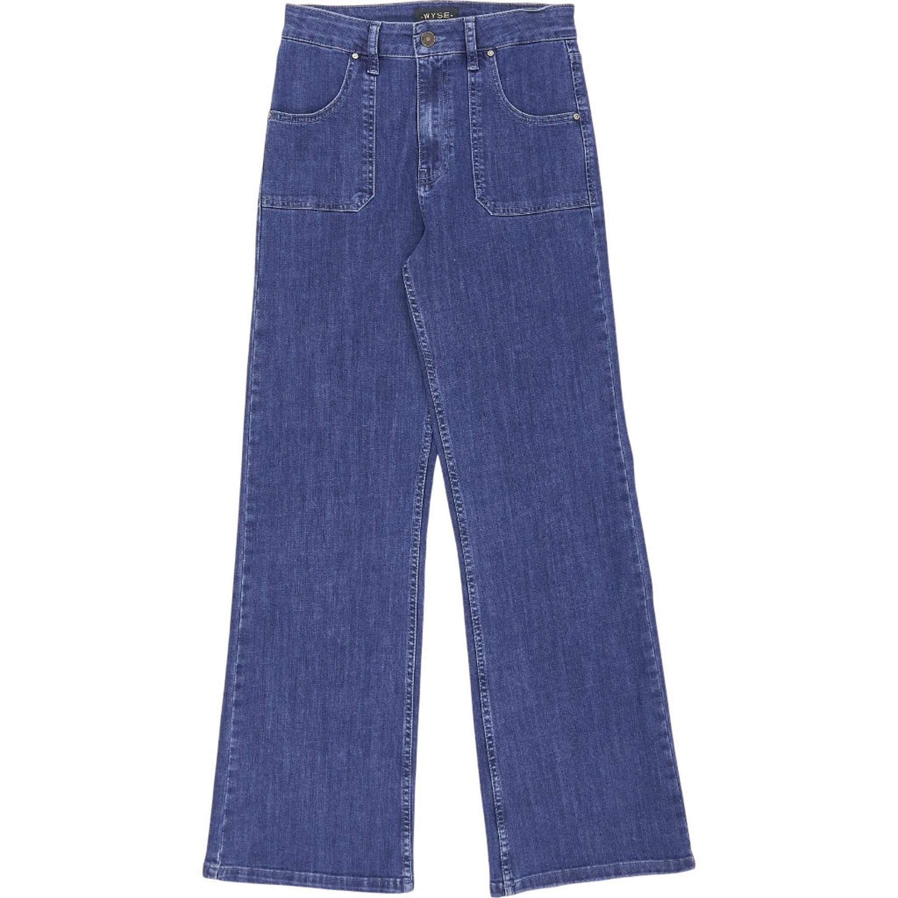 Wyse Blue Flossie Carpenter Flare Jeans