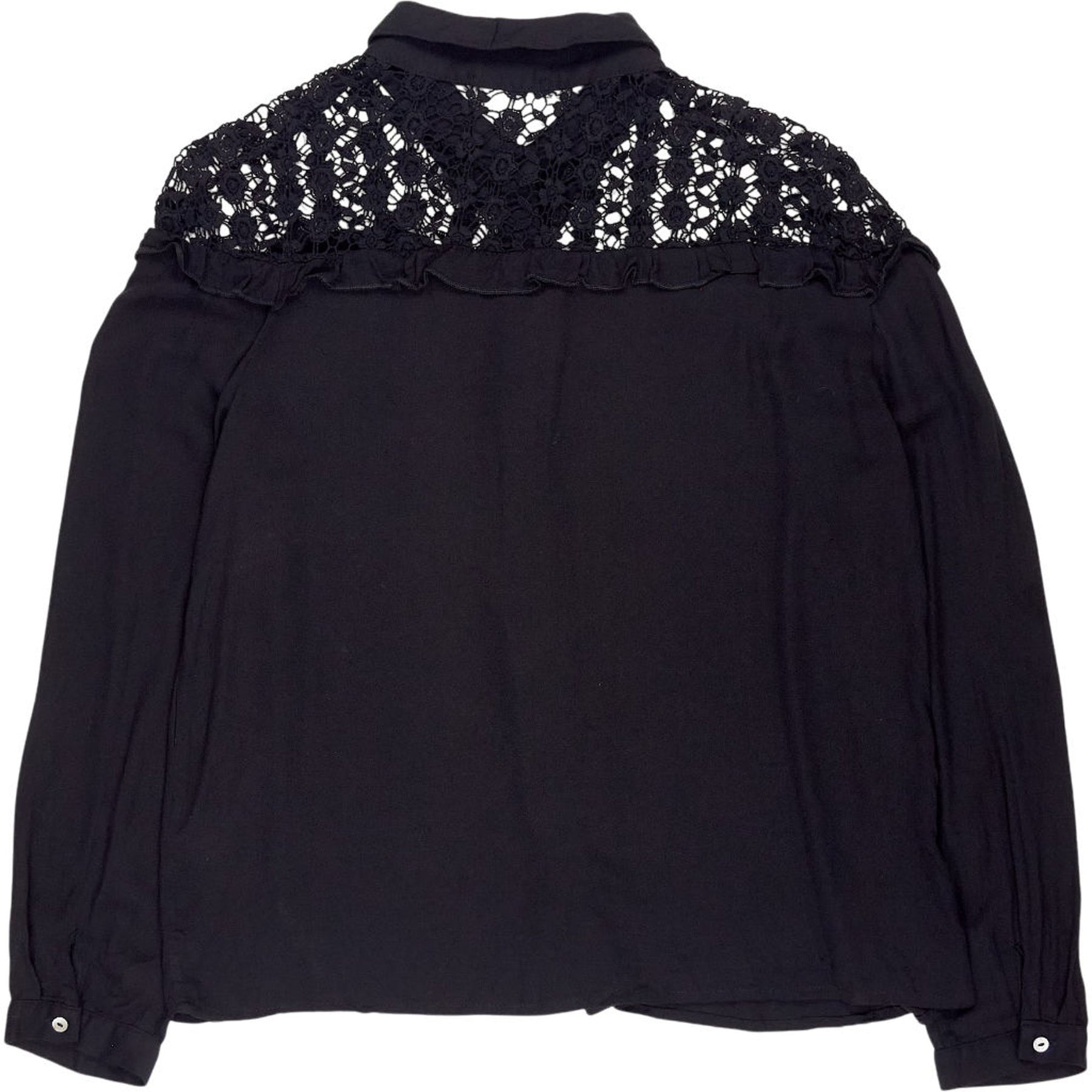 Hush Black Lace Detail Blouse