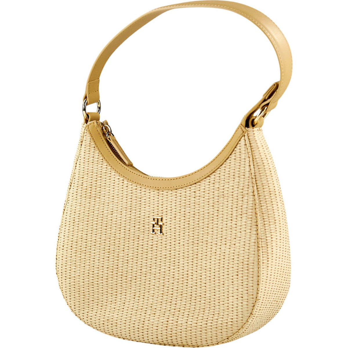 Tommy Hilfiger Beige Woven Handbag