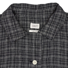Toast Black Check Linen Shirt
