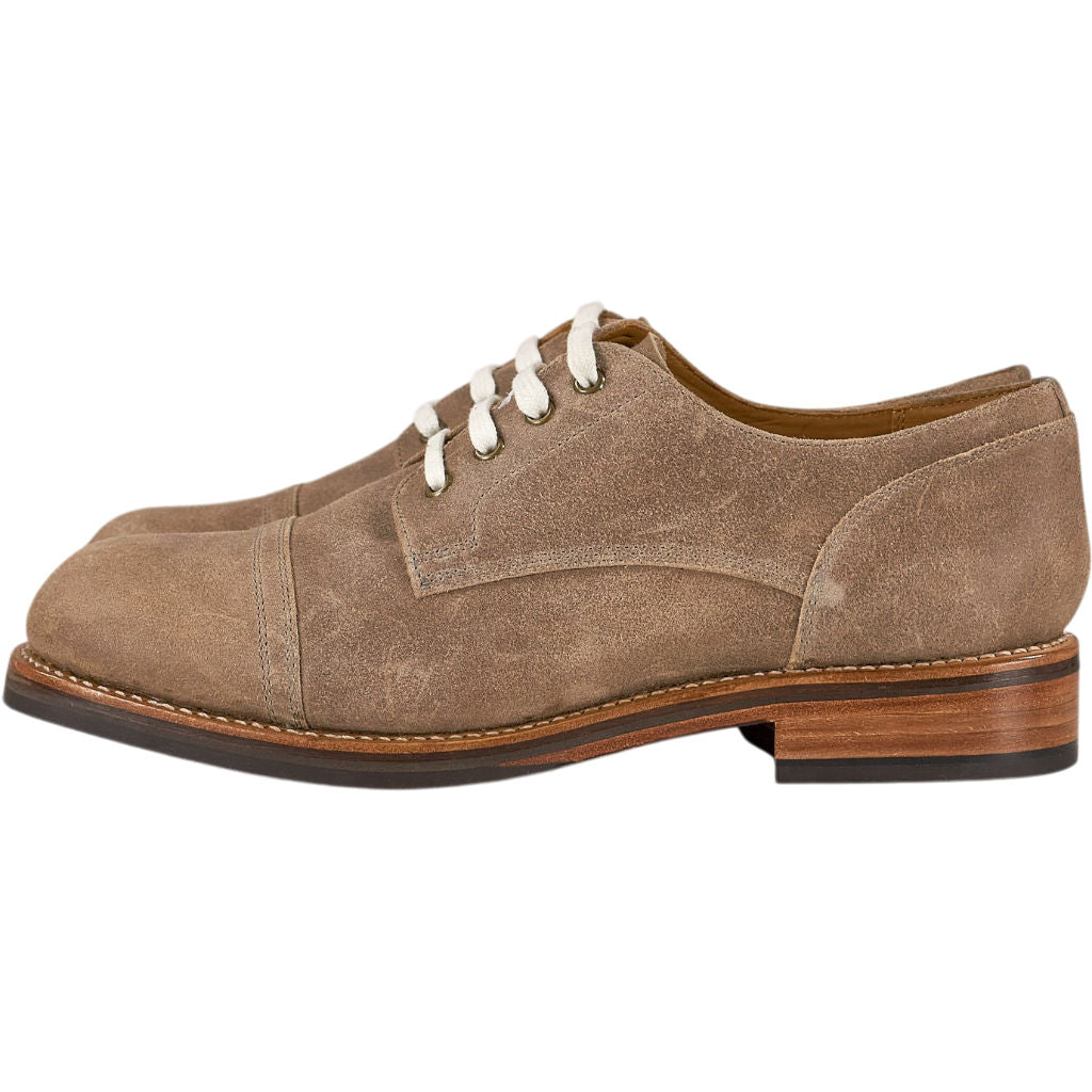Grenson Brown Suede Derby Shoes