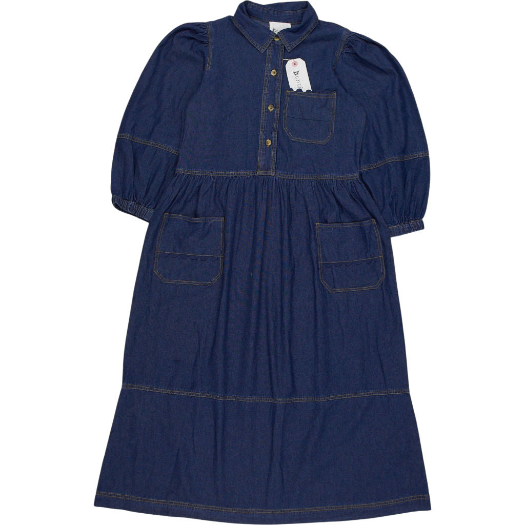 Ponté Blue Denim Dress
