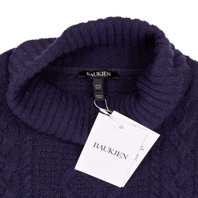 Baukjen Navy Roll Neck Jumper
