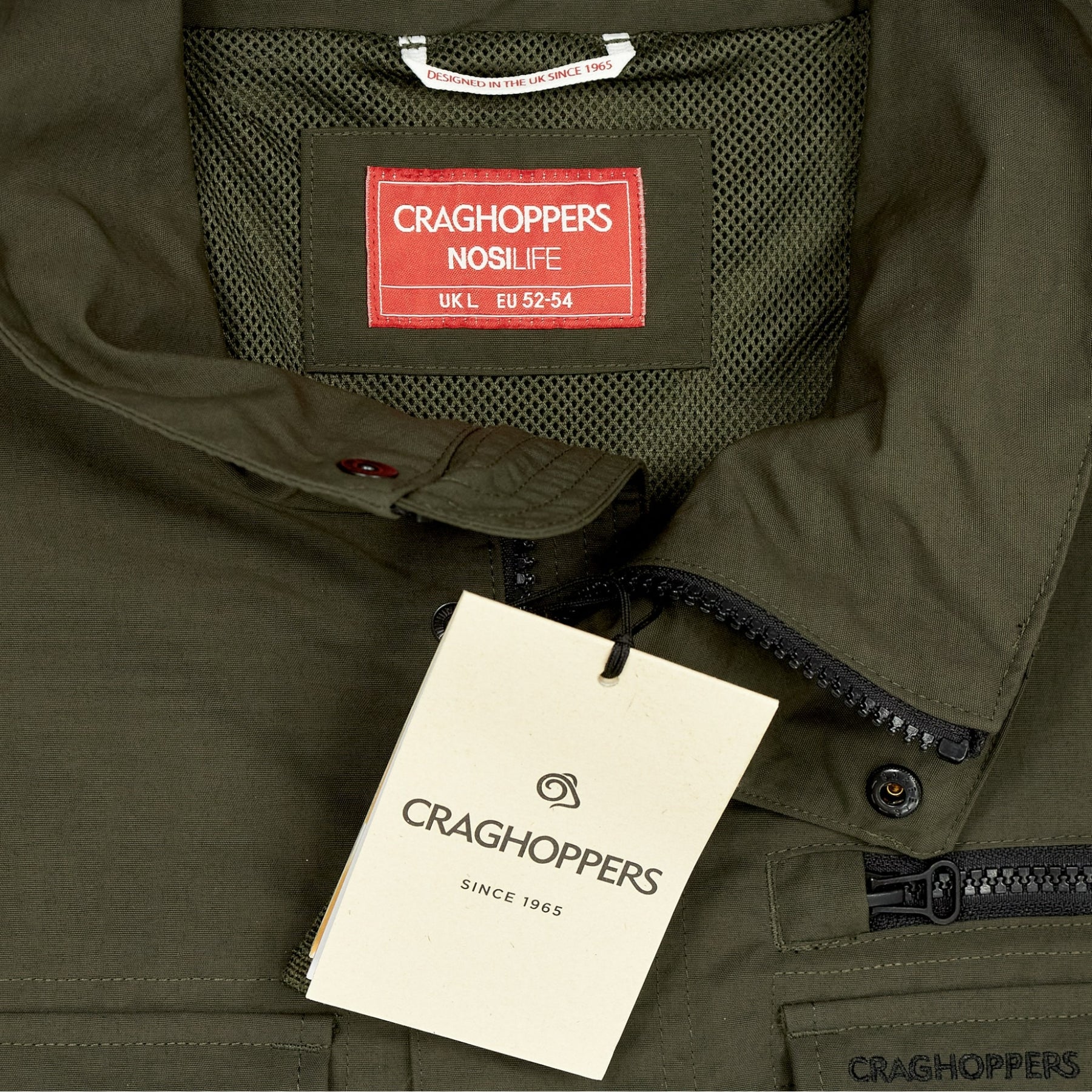 Craghoppers Green Nosilife Utility Jacket