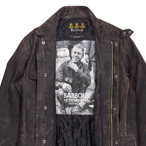 Barbour Brown Leather Jacket
