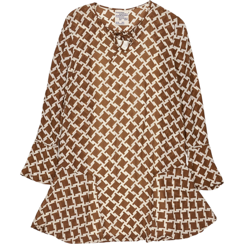 Baum Und Pferdgarten Brown Patterned Dress